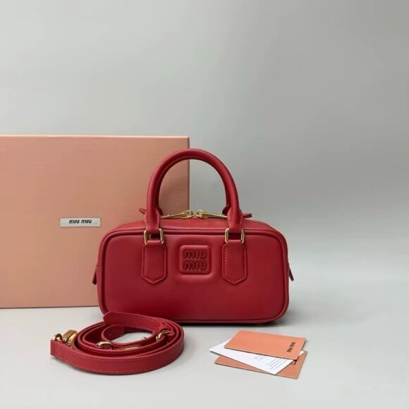MIU MIU Arcadie series metal letter logo shoulder crossbody handbag - Picture 1 of 9